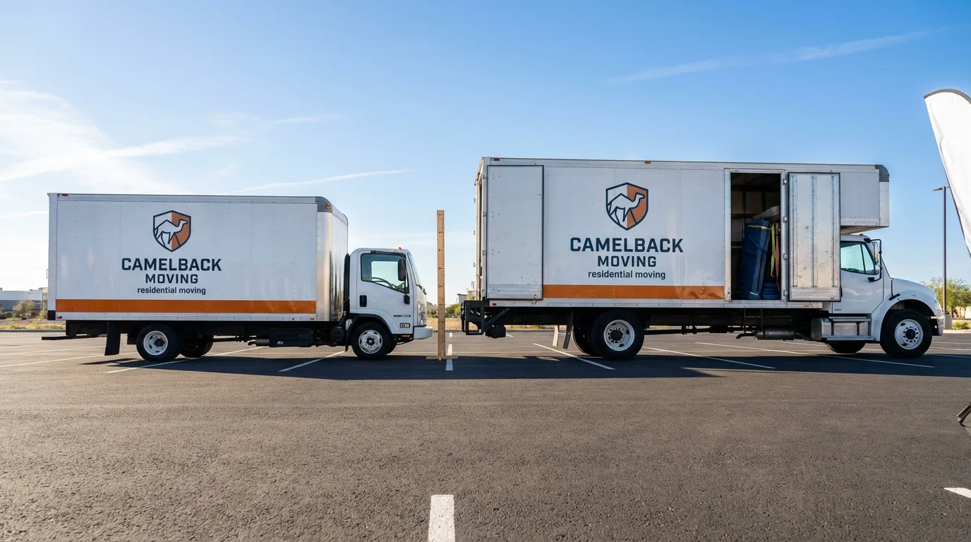 Moving truck size capacity guide in Parkin